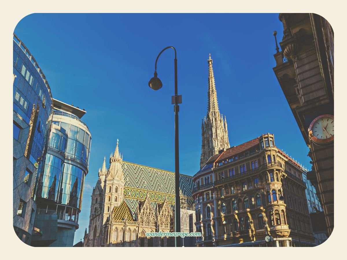 A Guide to Visiting Stephansdom, Vienna (What to Do & Tips) 6 The view of Saint Stephen’s Cathedral from Stepansplatz, Vienna, Austria