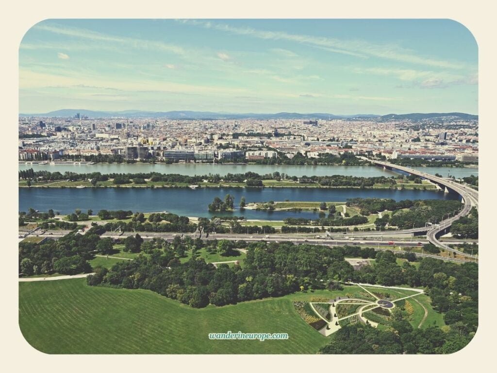 Things to See and Expect in Going Up The Danube Tower Vienna 2 View of Old Town Vienna from Danube Tower, Vienna, Austria