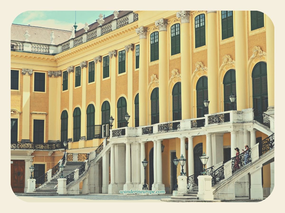 All You Need to Know Before Visiting Schonbrunn Palace 2 View of the main palace of Schönbrunn from the parade court, Vienna, Austria
