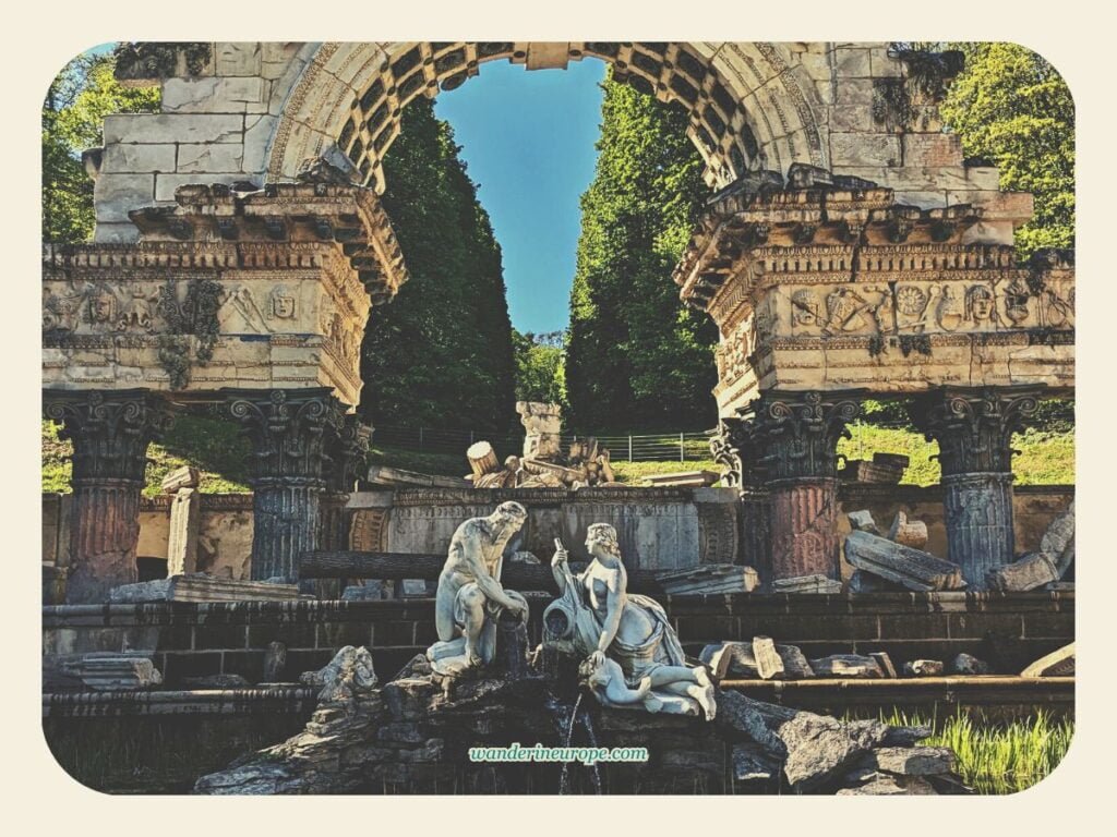 All You Need to Know Before Visiting Schonbrunn Palace 42 Zoomed in shot of the arch of the Roman Ruin in Schönbrunn Palace, Vienna, Austria