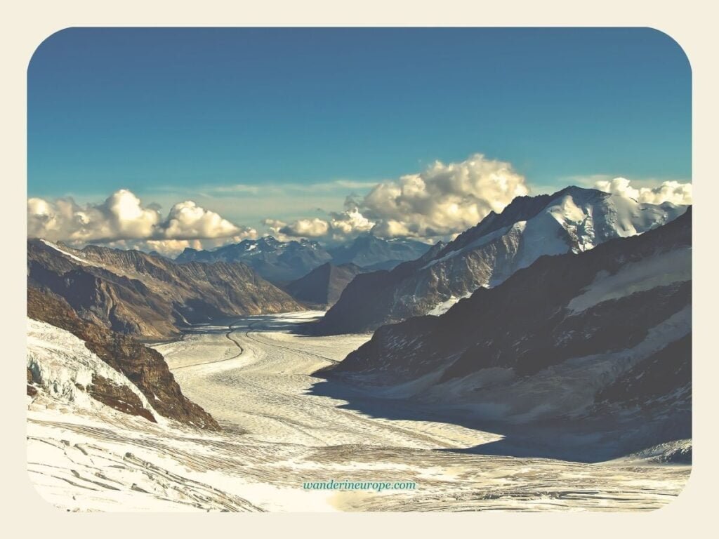 Why Visit Wengen? The Reasons, Experiences, and Expectations 31 Aletsch Glacier seen from Jungfraujoch, Lauterbrunnen, Switzerland