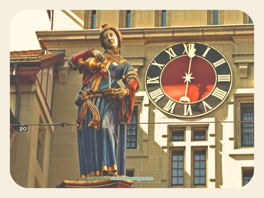 One Day In Bern Itinerary (Visit Landmarks & Scenic Spots) 14 Anna-Seiler-Brunnen and Käfigturm on the west end of Marktgasse in Bern, Switzerland