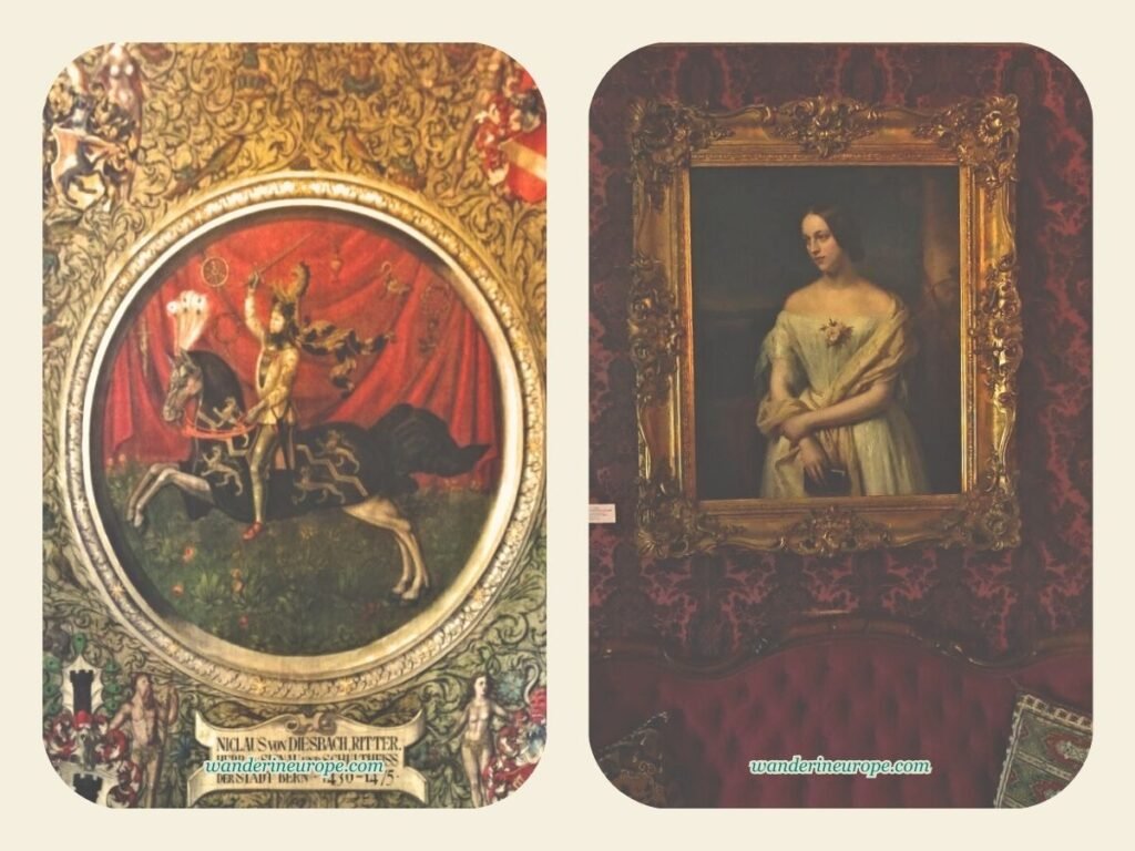 A Guide in Visiting Oberhofen Castle (Expectations + Tips) 25 Paintings of the owners of Oberhofen Castle, Lake Thun Switzerland
