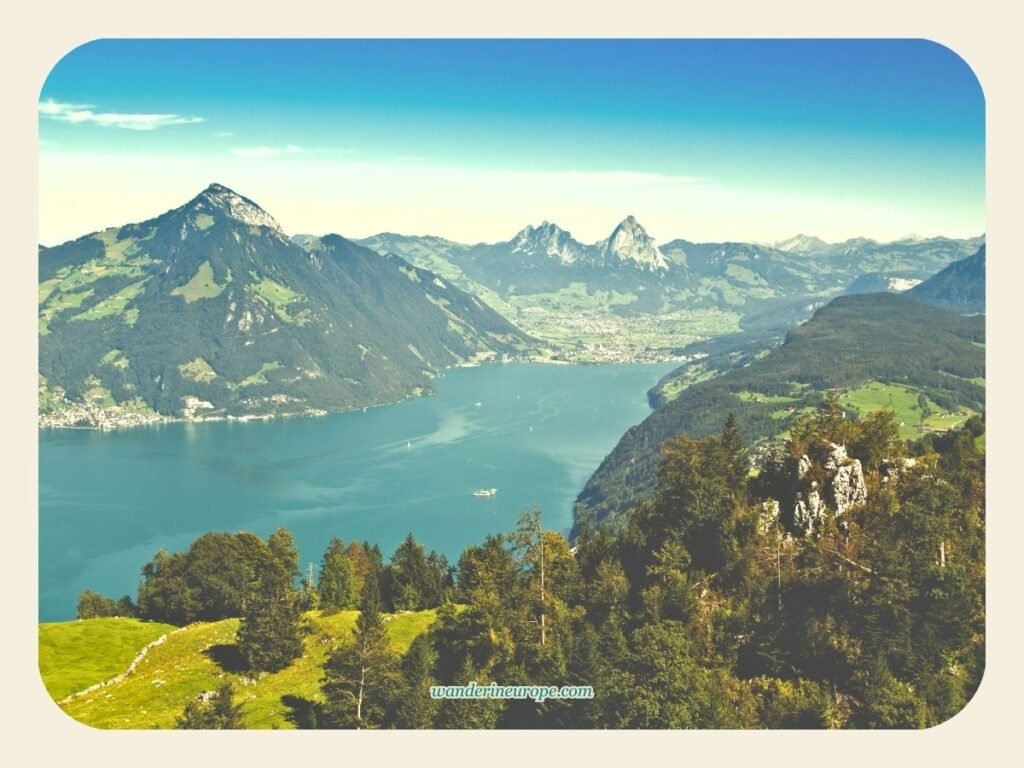 How to Spend 3 Days in Lucerne (Top Attractions + Day Trips) 50 Bird’s eye view of Lake Lucerne, Switzerland