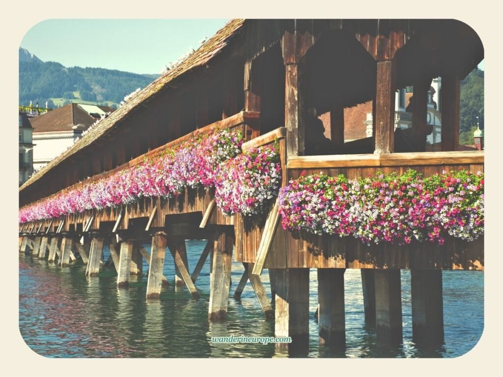 10 Notable Landmarks in Lucerne (Free to Visit Attractions) 8 Chapel Bridge in Lucerne, Switzerland (2)