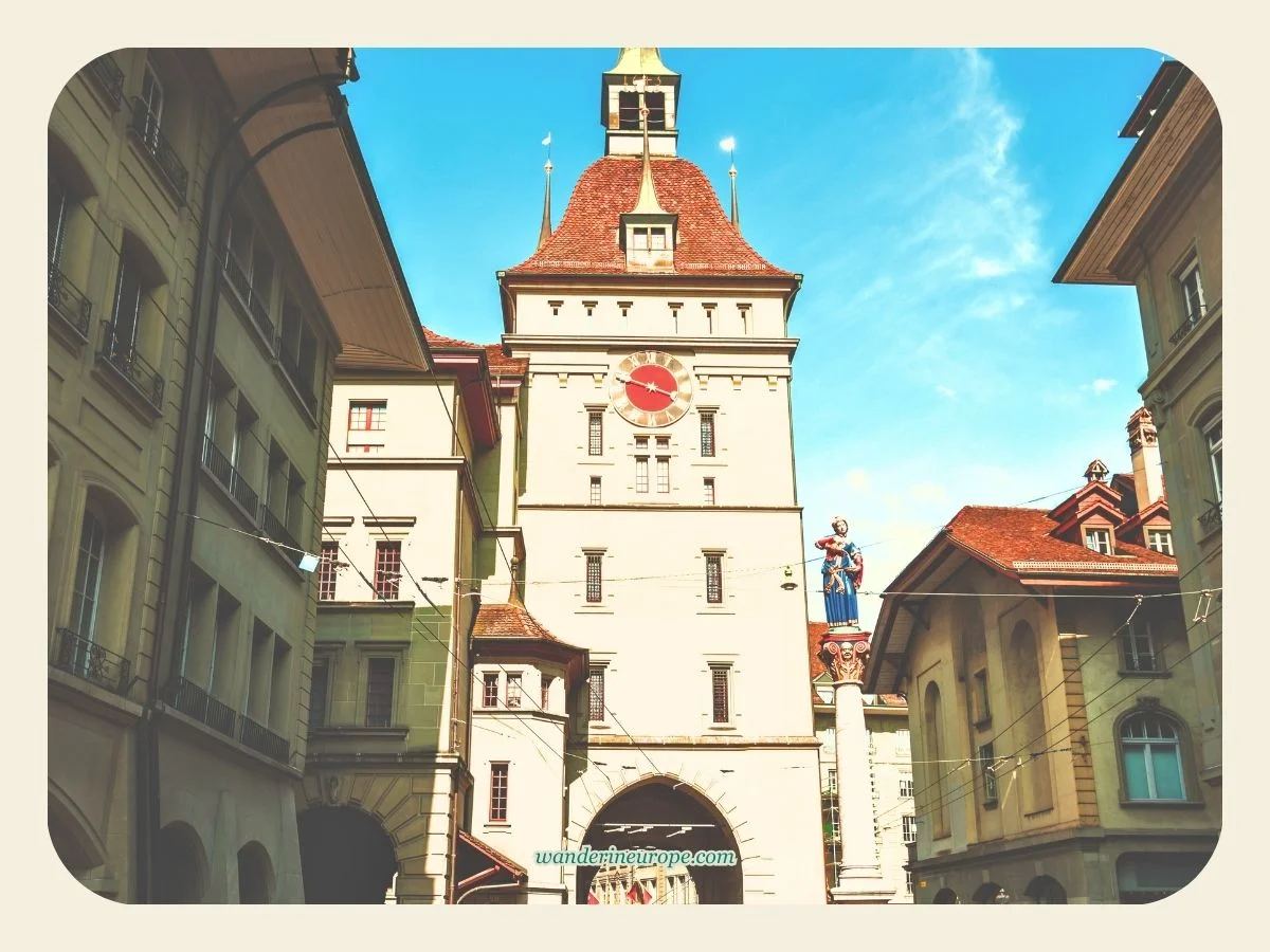 The 10 Beautiful Landmarks of Bern (Free DIY Walking Tour) 11 Eastern facade of Käfigturm in Bern, Switzerland