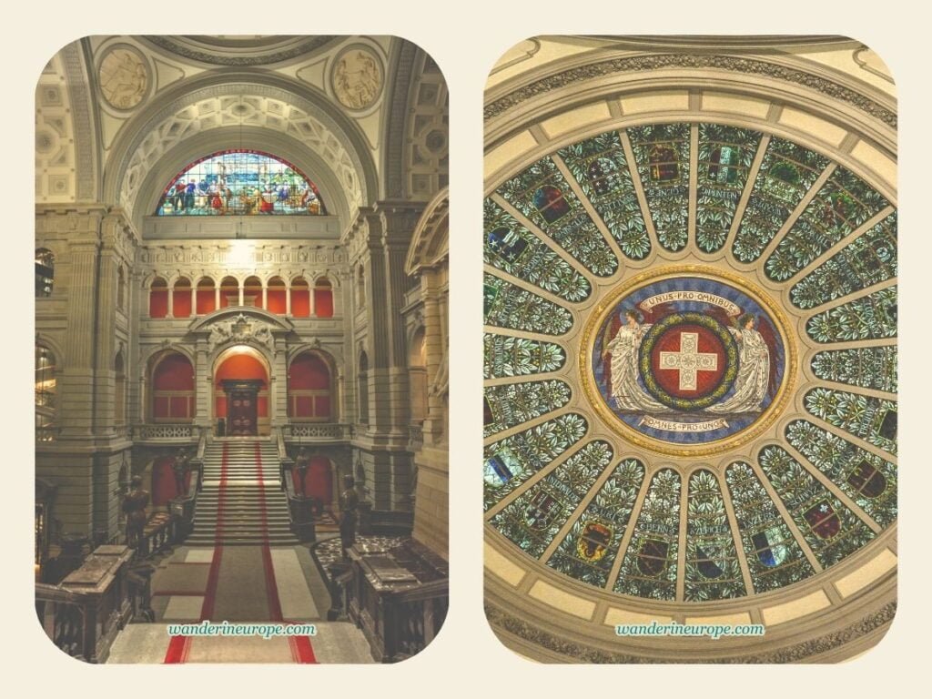 How Long To Spend In Bern: Half Day, 1 Day or 2 Days 4 Elegant domed hall of Bundeshaus in Bern Switzerland