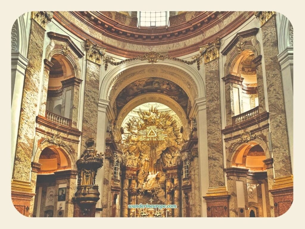 All You Need to Know Before You Visit Karlskirche in Vienna 24 Facing the high altar of Karlskirche under the dome, Vienna, Austria