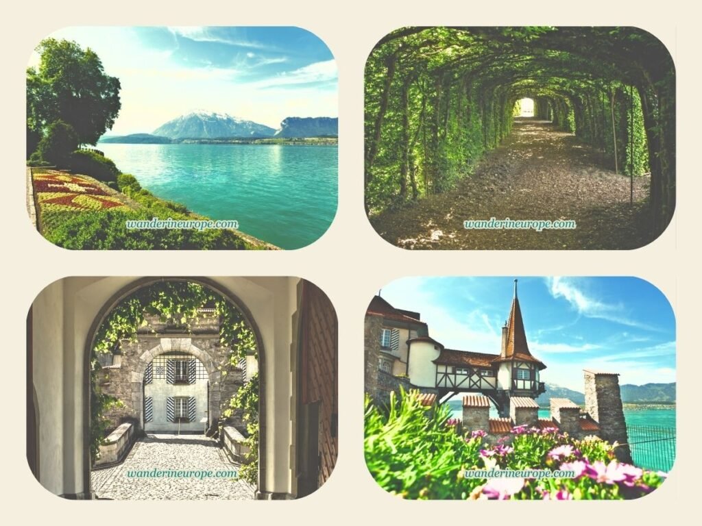 Fairytale scenes inside Oberhofen Castle beside Lake Thun, Switzerland