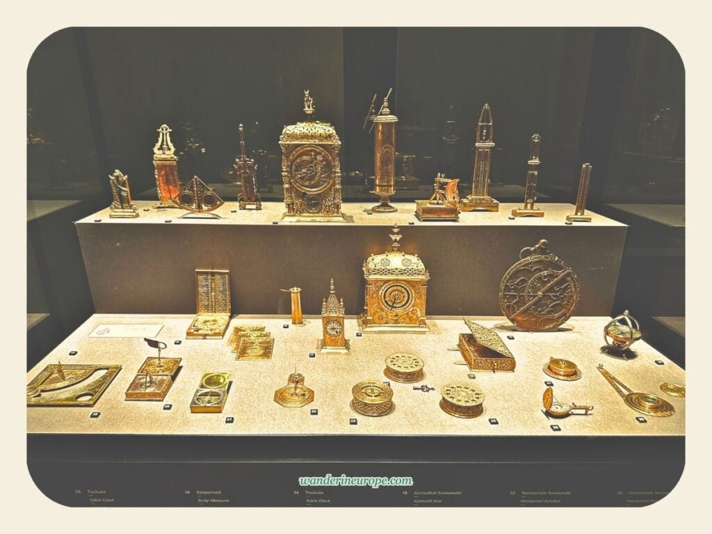 Inside Kunsthistorisches Museum Vienna (10 Epic Artworks) 78 Golden medieval timepieces inside Kunstkammer exhibitions, Kunsthistorisches Museum, Vienna, Austria