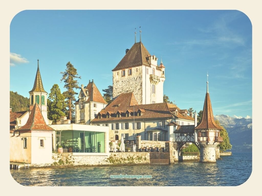6-Day Switzerland Itinerary: Exploring The Canton of Bern 30 Iconic view of Oberhofen Castle, Day 3 Switzerland Itinerary