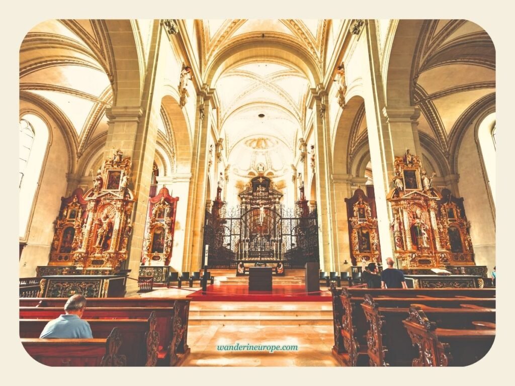 10 Notable Landmarks in Lucerne (Free to Visit Attractions) 32 Inside Hofkirche (Church of Saint Leodegar) in Lucerne, Switzerland