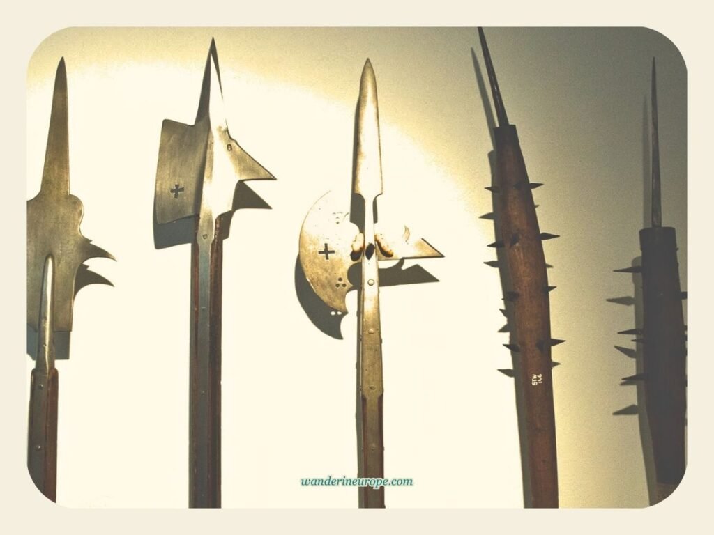 A Quick Guide to Thun Castle (Expectations + Tips + Photos) 23 Interesting medieval weapons inside Thun Castle in Thun, Switzerland