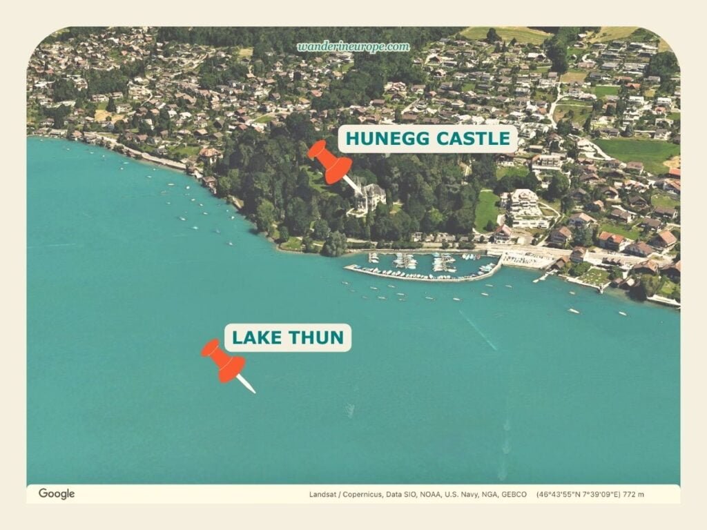 10 Attractions in Lake Thun That Make the Lake Worth a Visit 17 Location of Hunegg Castle and Lake Thun, Switzerland