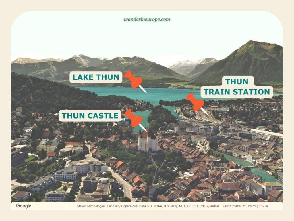 10 Attractions in Lake Thun That Make the Lake Worth a Visit 6 Location of Thun Castle and Lake Thun, Switzerland