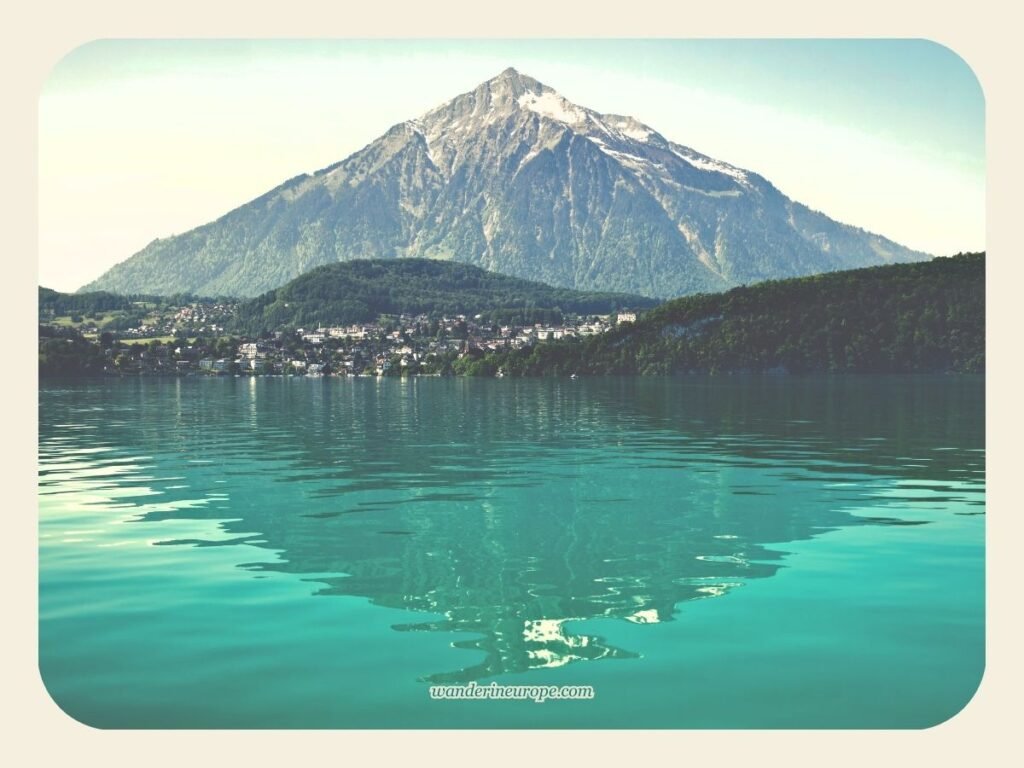 10 Attractions in Lake Thun That Make the Lake Worth a Visit 44 Mount Niesen and its reflection on Lake Thun, Switzerland