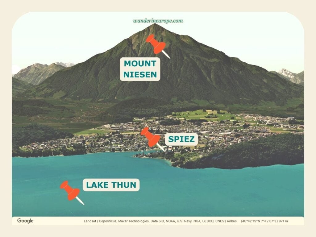 10 Attractions in Lake Thun That Make the Lake Worth a Visit 43 Mount Niesen's location and Lake Thun, Switzerland