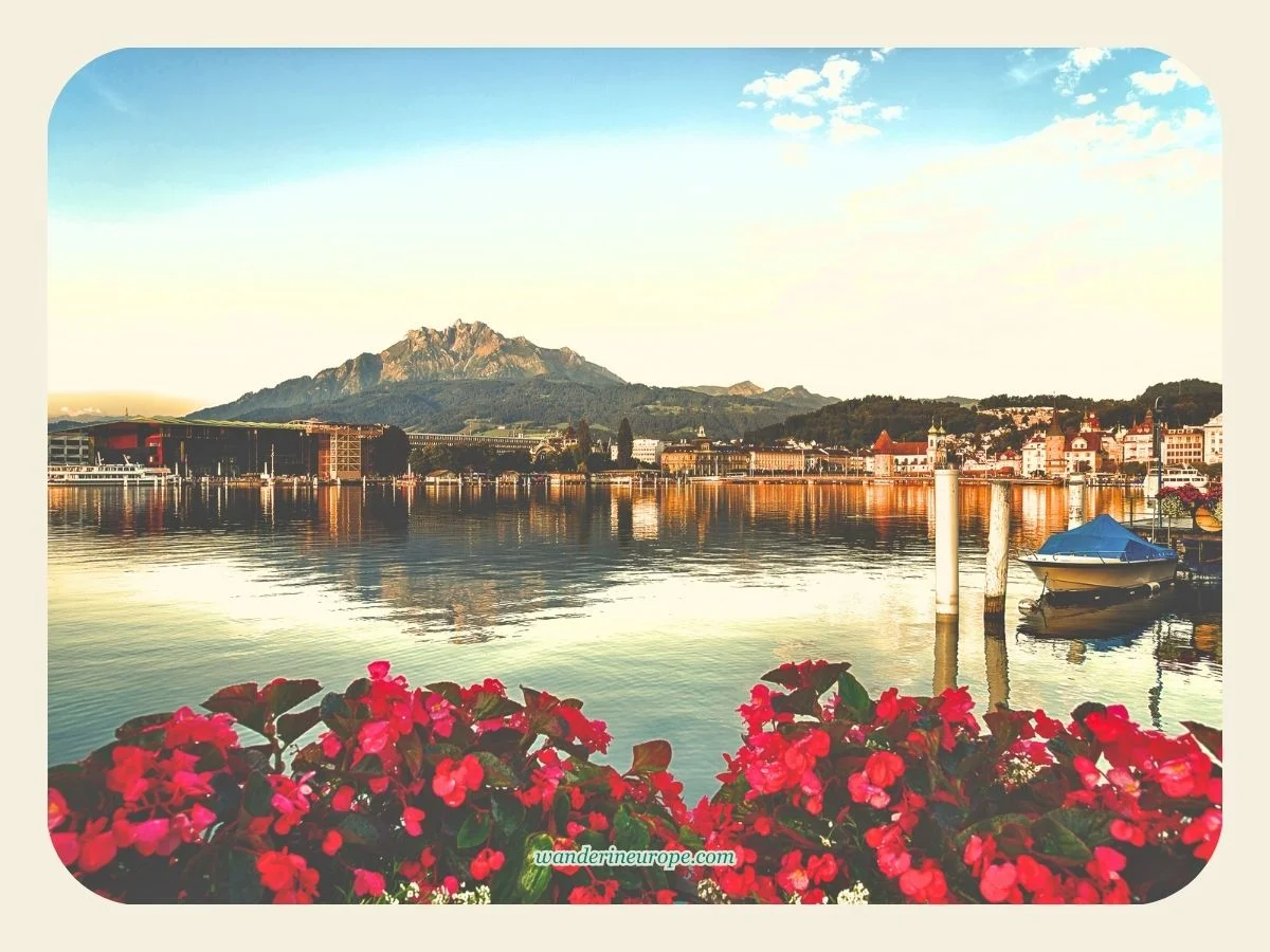 Mount Pilatus Day Trip from Lucerne (5 Reasons to Go + Tips) 2 Mount Pilatus as seen from Lucerne, Switzerland