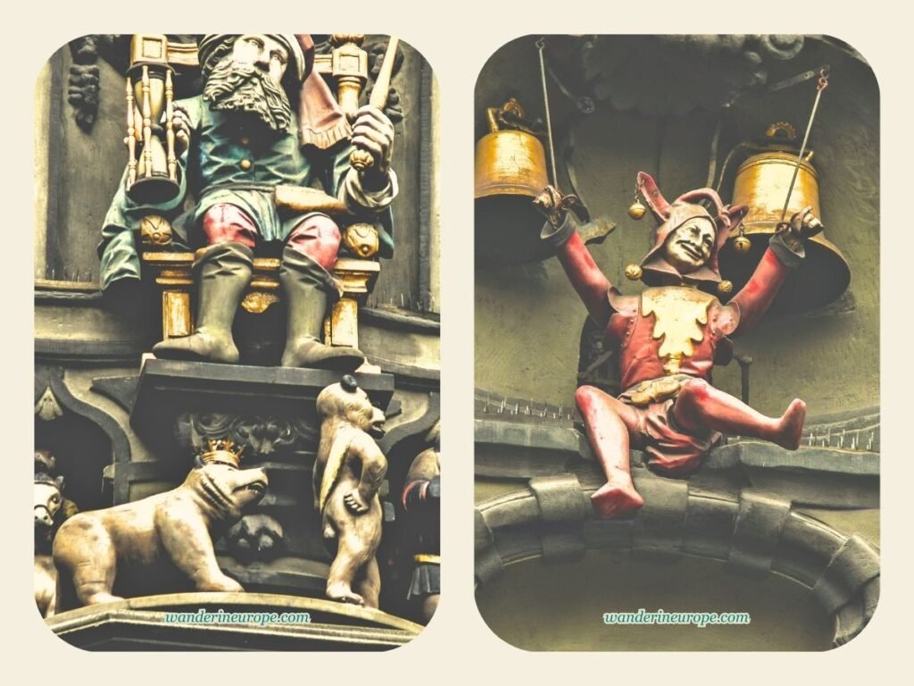 Visiting Zytglogge in Bern (Expectations, Viewpoints, Tips) 4 Moving figures of the bell works of Zytglogge in Bern, Switzerland