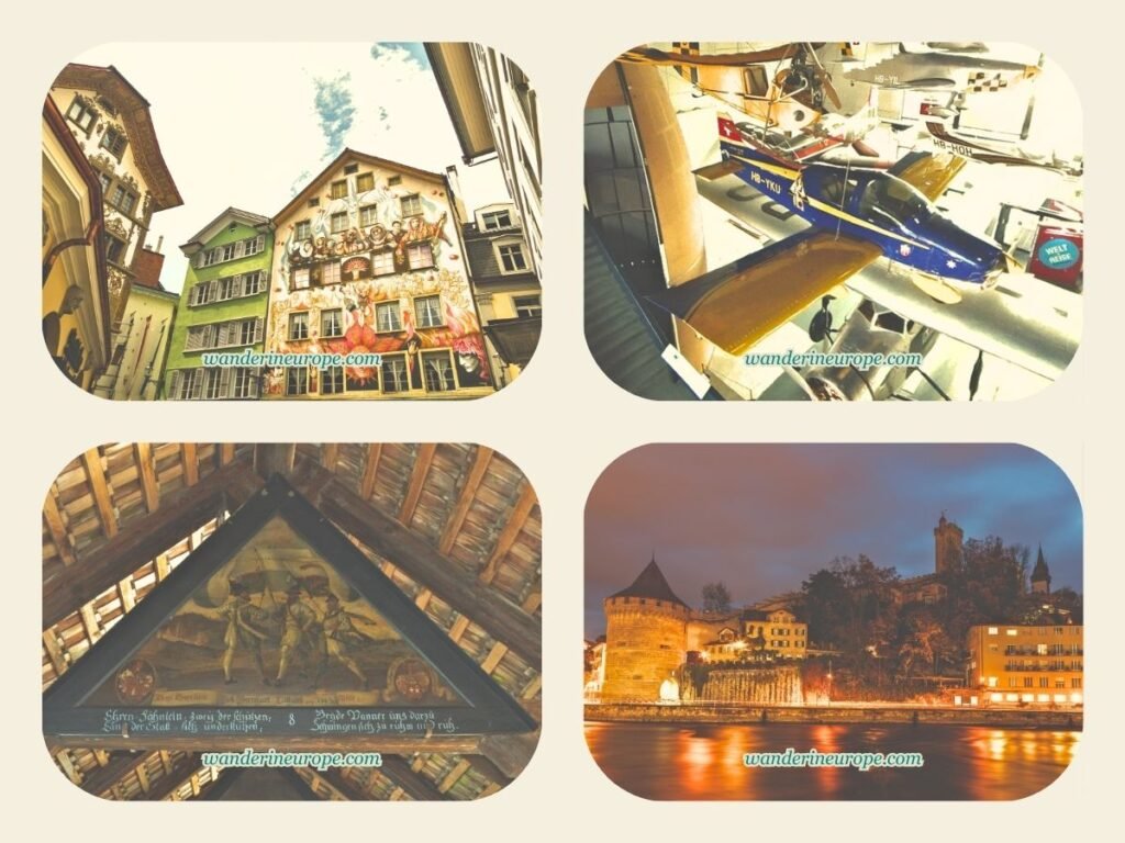 4 Days in Central Switzerland (Bern and Lucerne Itinerary) 36 Old Town Lucerne, Swiss Museum of Transport, and Night Tour of Lucerne, Day 3 of Switzerland Itinerary