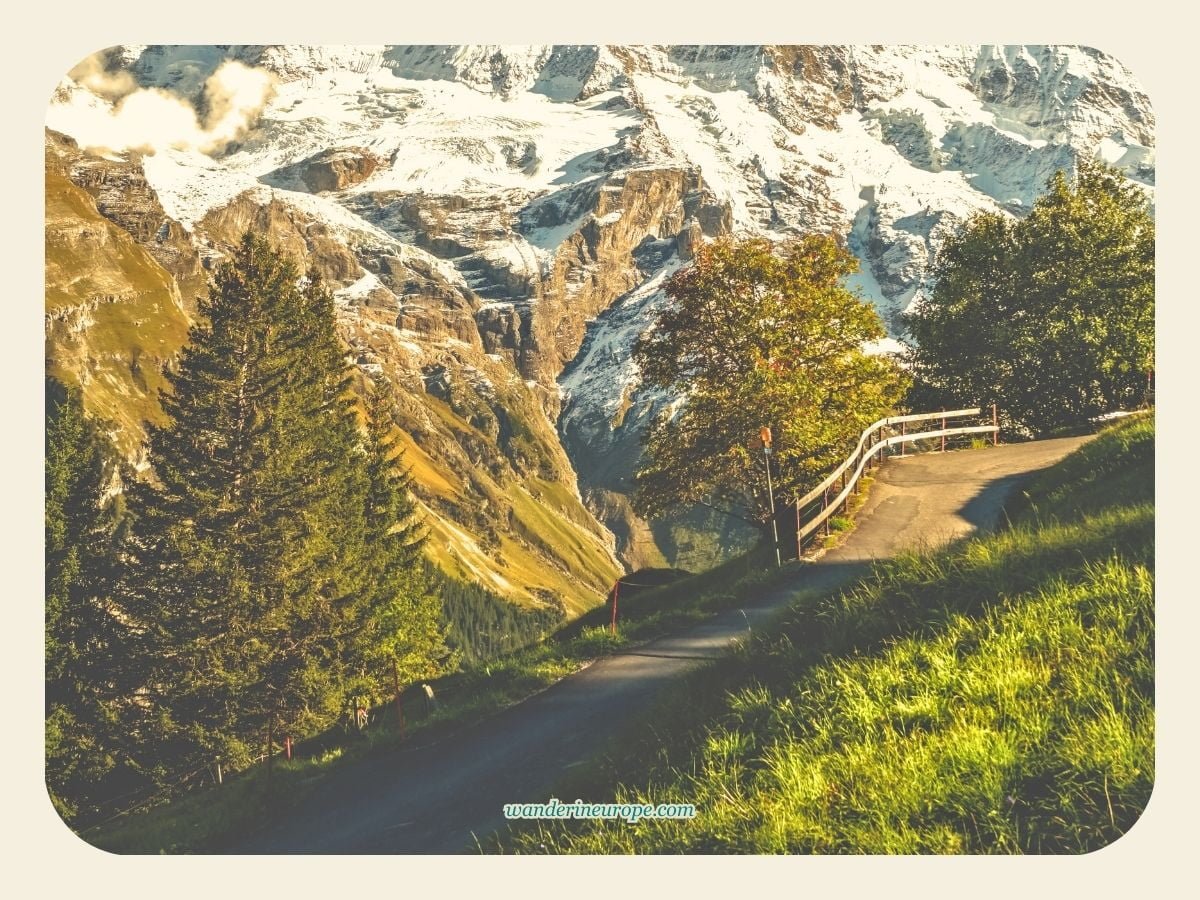 5 Things To Do In Gimmelwald (Beautiful Reasons To Visit) 2 One of the most serene parts of the hiking trails from Gimmelwald, Switzerland