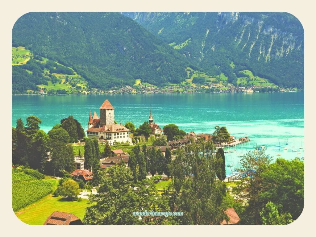 10 Attractions in Lake Thun That Make the Lake Worth a Visit 28 Overlooking view of Spiez Castle and Lake Thun, Switzerland