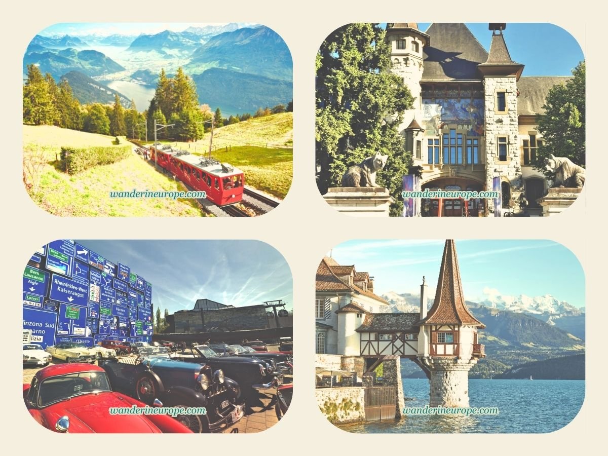 4 Days in Central Switzerland (Bern and Lucerne Itinerary) 2 Pilatus Railway, Bern Historical Museum, Museum of Transport, Oberhofen castle, Itinerary Destinations, 4 Days in Switzerland