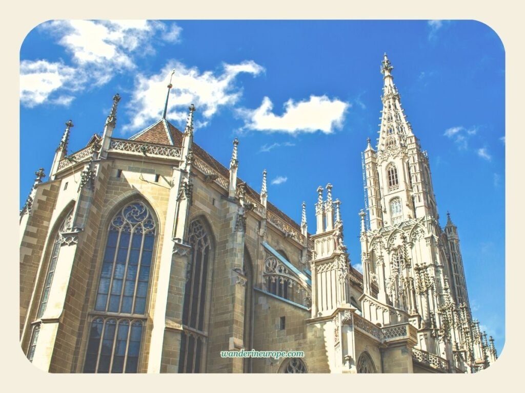 One Day In Bern Itinerary (Visit Landmarks & Scenic Spots) 48 Rear side of the Bern Cathedral in Bern, Switzerland