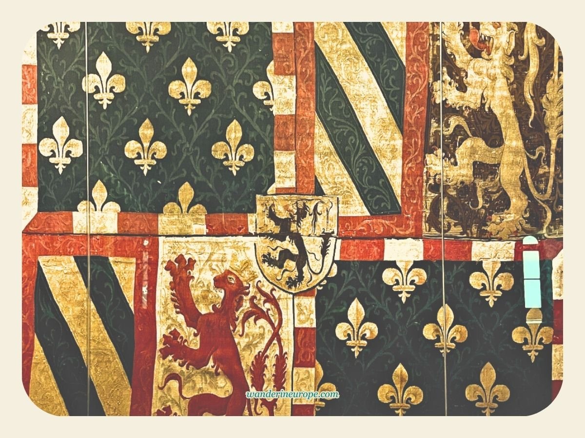 Thun 39 Royal tapestries inside Thun Castle in Thun, Switzerland