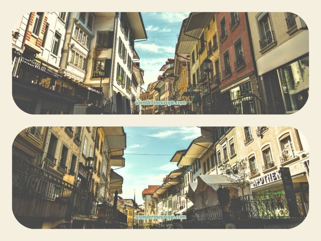 Thun Old Town DIY Walking Tour (with a Map, Route, and Tips) 37 Scenes from Obere Hauptgasse in Thun, Switzerland