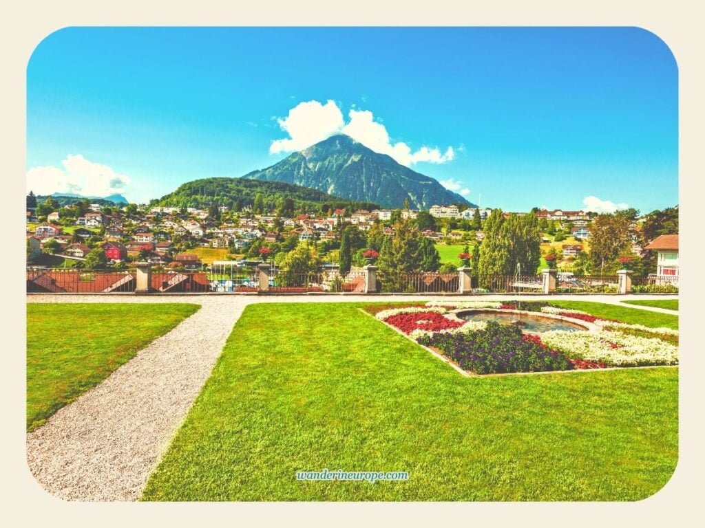 One Day Lake Thun Itinerary Sightseeing + Visiting Castles 29 Spiez Castle and Lake Thun, Switzerland (2)