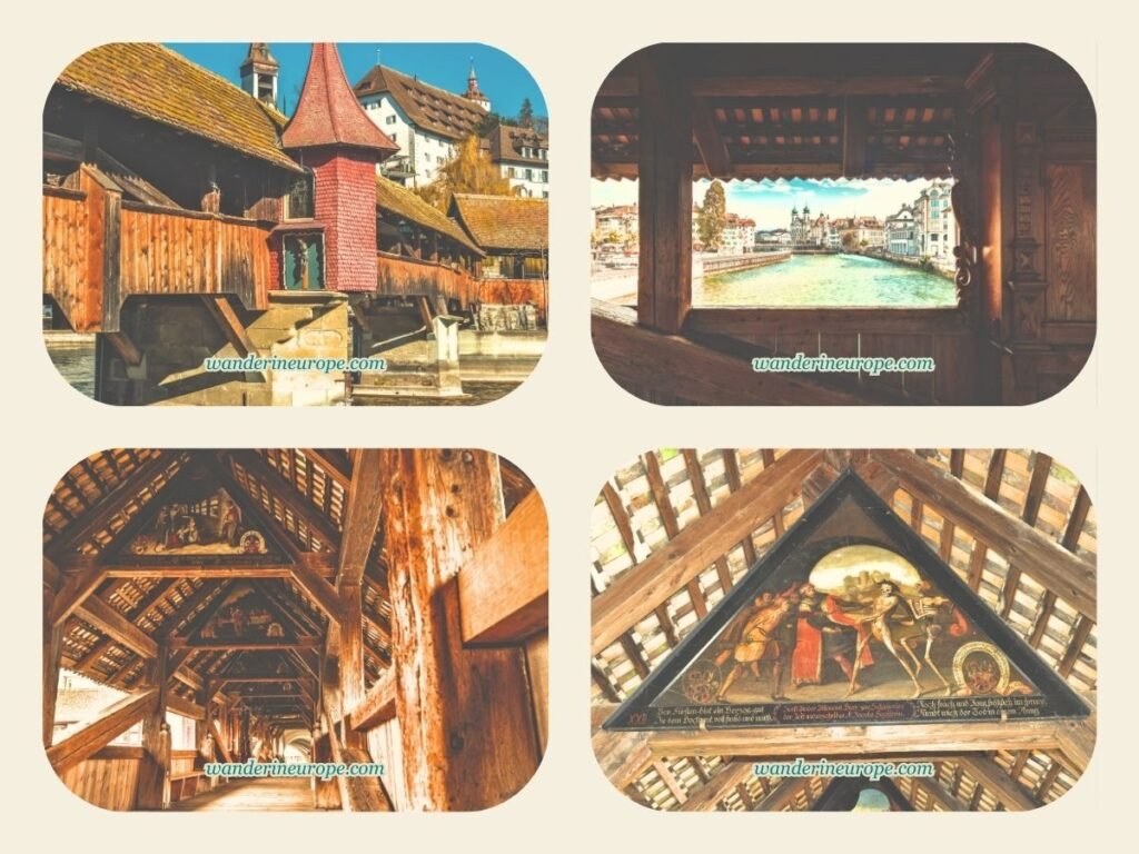 How to Spend 3 Days in Lucerne (Top Attractions + Day Trips) 10 Spreuer Bridge, 3rd destination for 1 day itinerary Lucerne, Switzerland