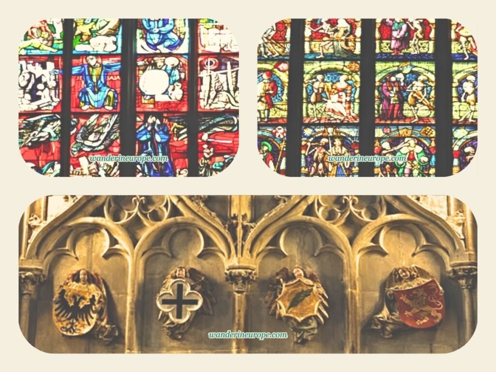 Visiting Bern Cathedral: Expectations, Tips, Things to See 13 Symbolic ornamentation and stained-glass windows of Bern Cathedral in Bern, Switzerland