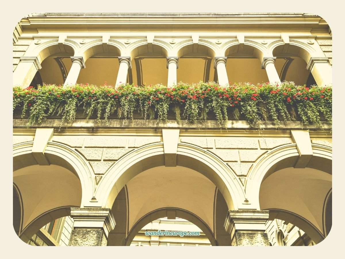 Visiting Bundeshaus In Bern: What To See Inside and Outside 2 The archway between the Parliament Building and Bundeshaus West in Bern, Switzerland
