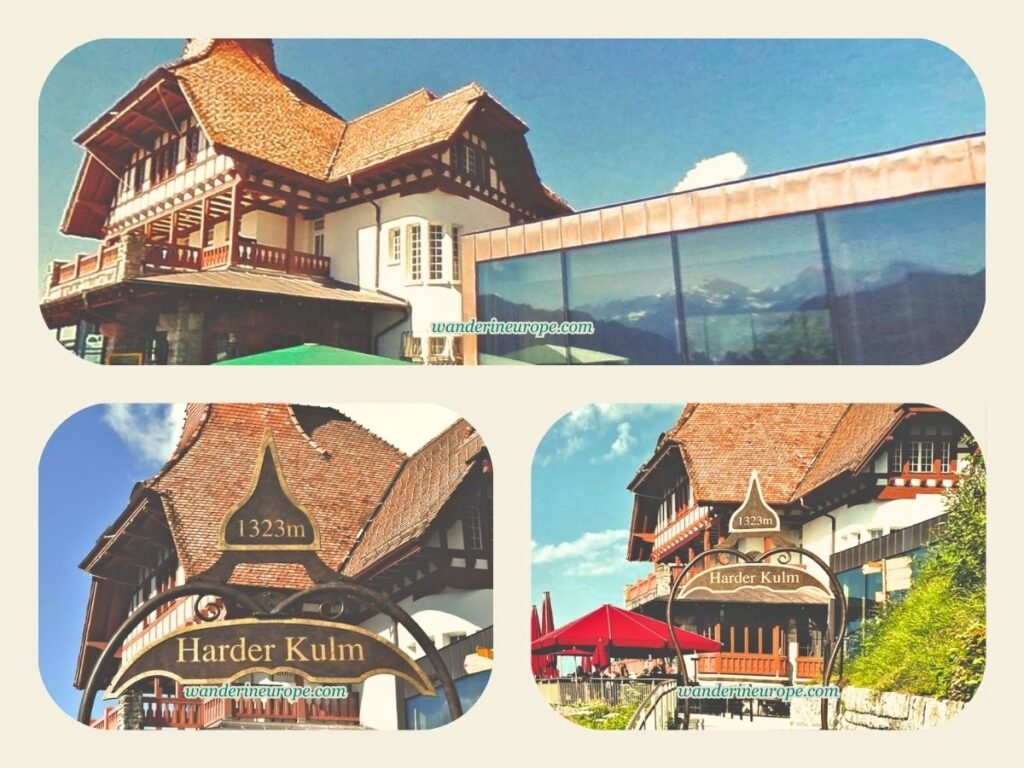 4 Days in Central Switzerland (Bern and Lucerne Itinerary) 30 The castle-like restaurant in Harder Kulm above Interlaken, Jungfrau Region, Switzerland