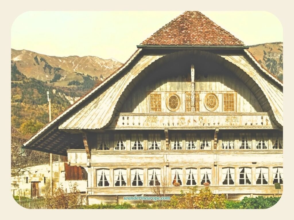 7 Things to Do in Lake Brienz with Tips and Visiting Info 25 The most beautiful house in Ballenberg Swiss Open Air Museum near Lake Brienz, Jungfrau Region, Switzerland