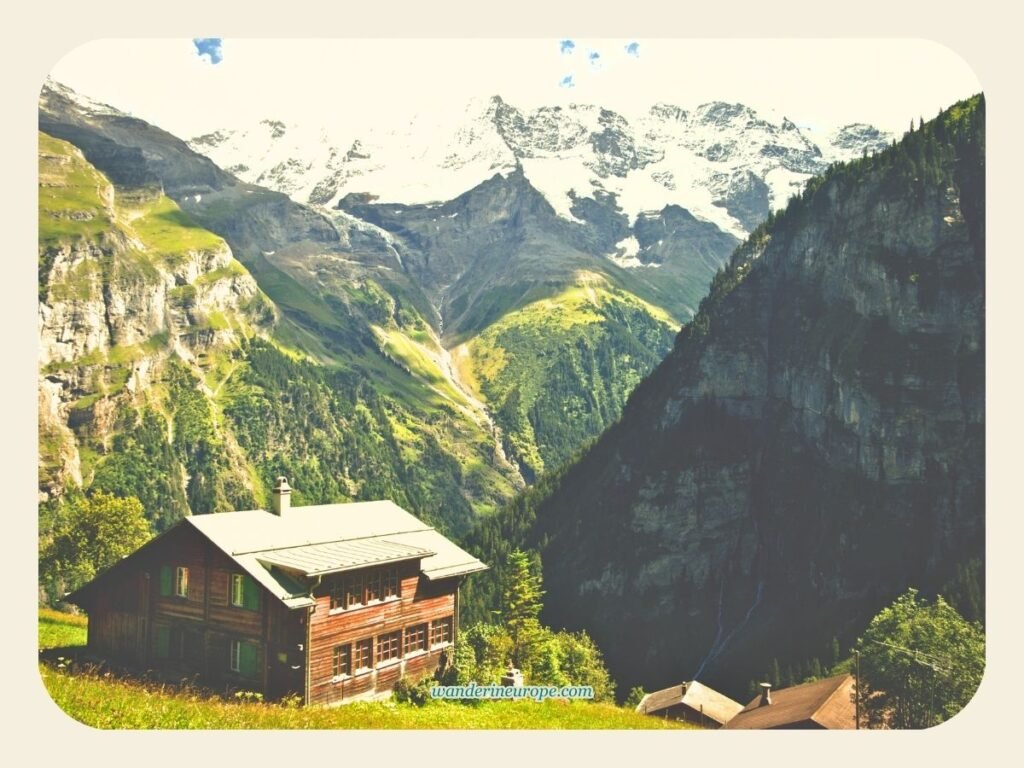 Beautiful Places To Visit In Interlaken And Jungfrau Region 36 The view from the picnic benches in Gimmelwald, Switzerland