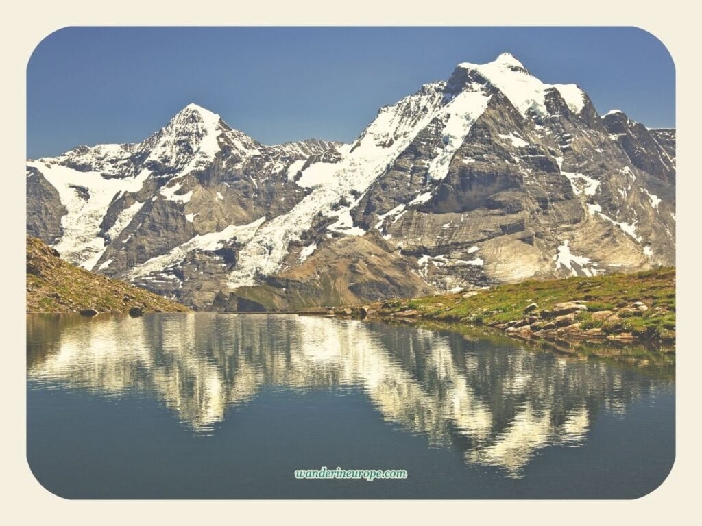 10 Experiences and Attractions That Make Mürren Worthwhile 22 The view of Monch and Jungfrau from Grauseeli, Murren, Switzerland