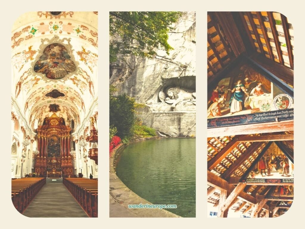 Lucerne Itinerary for 2 Days (City, Nature, and Adventure) 5 Tourist Attractions - Summary of Day 1 of 2-day Itinerary For Lucerne, Switzerland