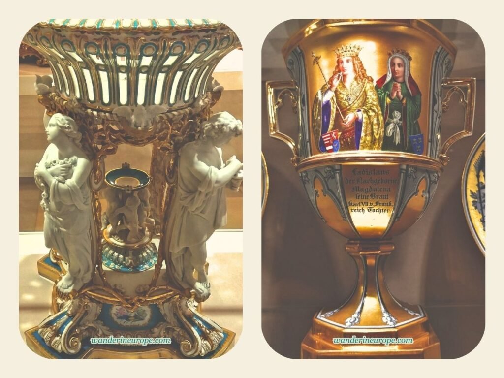 The Beautiful Sights and Experiences in Hofburg, Vienna 46 Unique and beautiful tableware inside the Silver Collection in Hofburg, Vienna, Austria