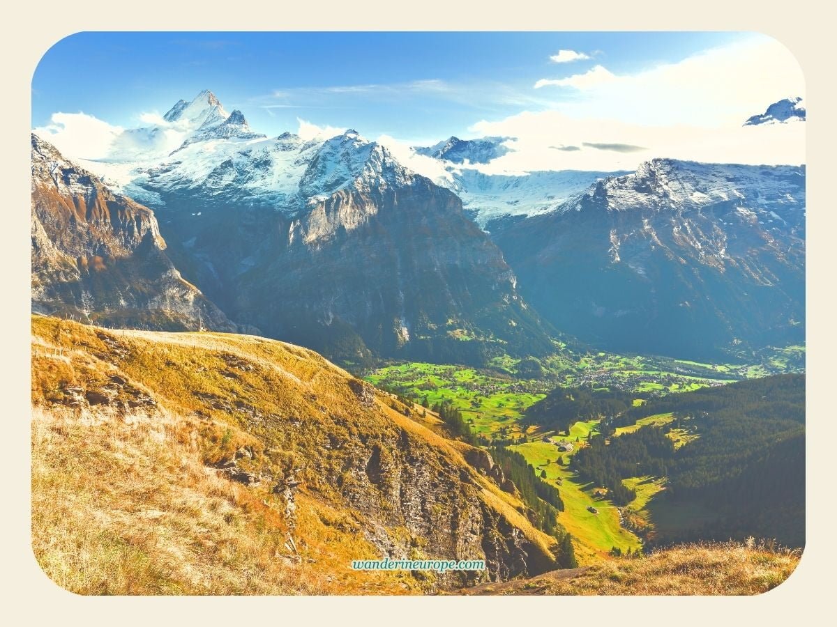 Interlaken 38 View from First Cliff Walk in Grindelwald, Jungfrau Region, Switzerland