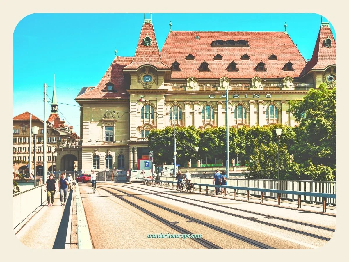 The 10 Beautiful Landmarks of Bern (Free DIY Walking Tour) 29 View of Bern Casino from Kirchenfeldbrücke in Bern, Switzerland