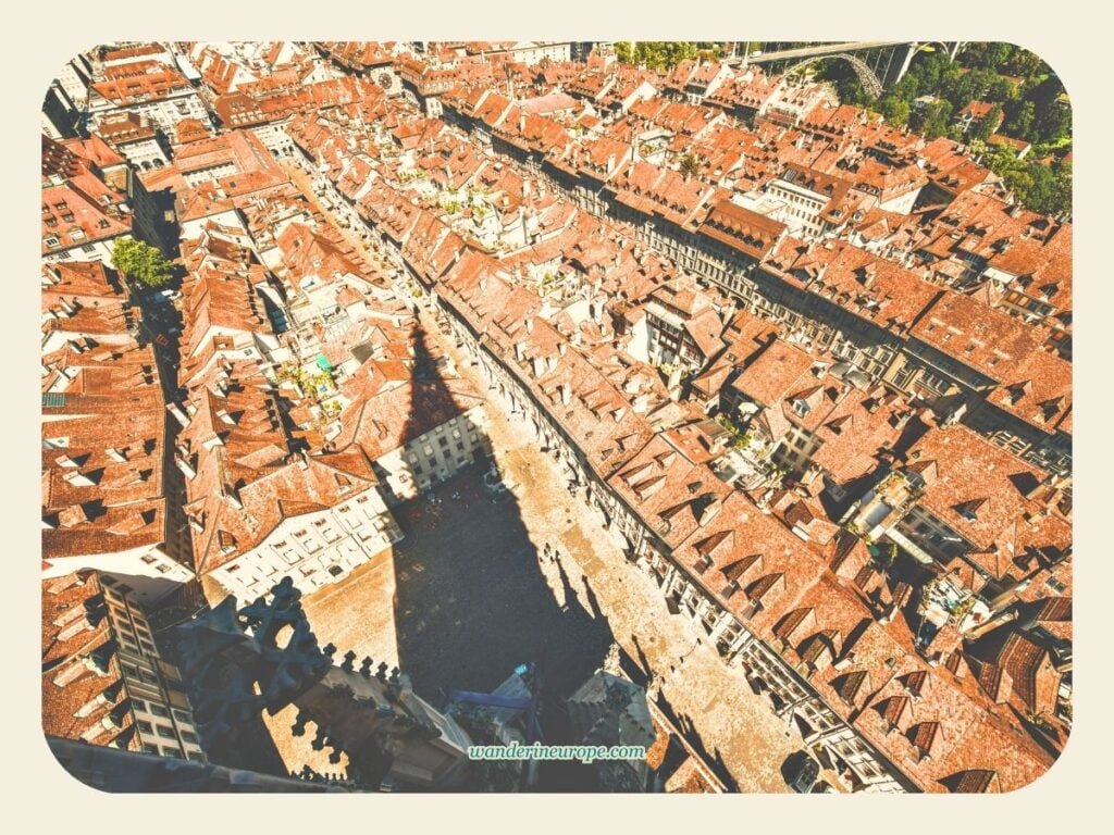 One Day In Bern Itinerary (Visit Landmarks & Scenic Spots) 51 View (west) of the old city from the cathedral in Bern, Cathedral