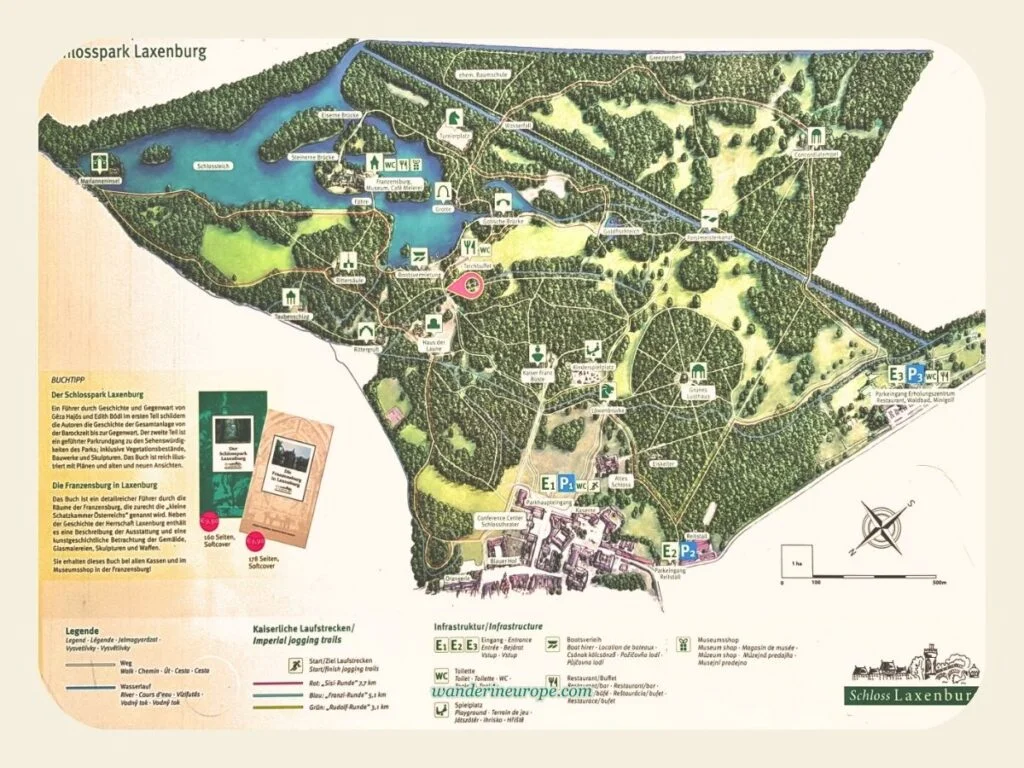 Visiting Laxenburg Castle Park (Easy Day Trip from Vienna) 34 Full Map of Laxenburg Castle Park, near Vienna, Austria