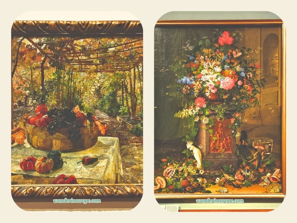 A Guide to Vienna’s Belvedere Palace and to Its Top Artworks 55 In der Pergola by Marie Egner and Huldigung an Jacquin by Johann Knapp — another two beautiful impressionist painting in Belvedere Palace, Vienna, Austria