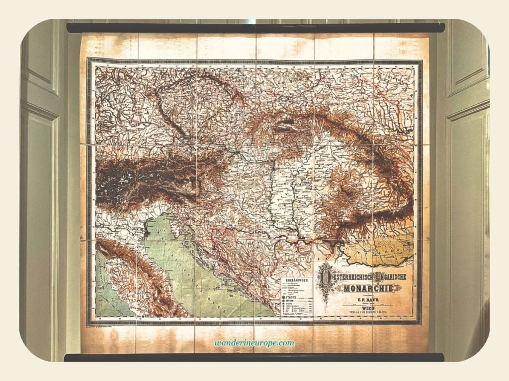 A Guide to Vienna’s Belvedere Palace and to Its Top Artworks 53 Old maps fascinate me badly — a vintage map of Austria in Belvedere Palace, Vienna, Austria