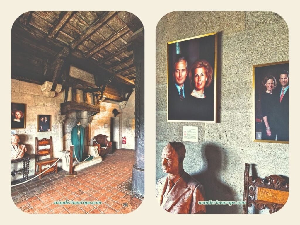 Liechtenstein Castle Near Vienna: Expectations, Photos, Tips 30 Photographs and sculpture of the castle owner inside Fürstenstube of Liechtenstein Castle, Vienna, Austria