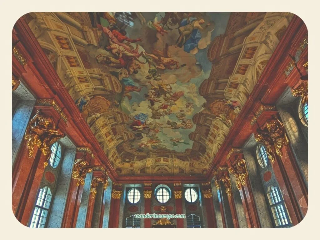 A Guide to Melk Abbey (a Beautiful Day Trip from Vienna) 24 The Marble Hall of Melk Abbey, a highlight of this destination from Vienna, Austria
