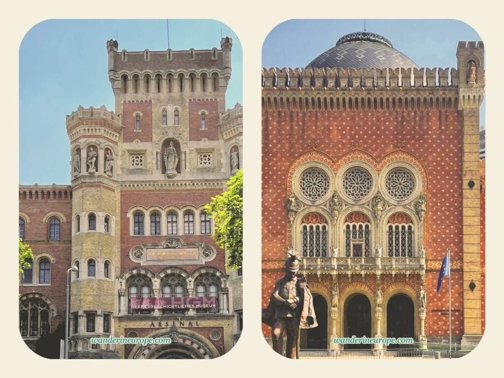 10 Days in Austria Itinerary: Innsbruck, Salzburg and Vienna 23 The facades of the Arsenal and the main building of the Museum of Military History, Vienna, Austria