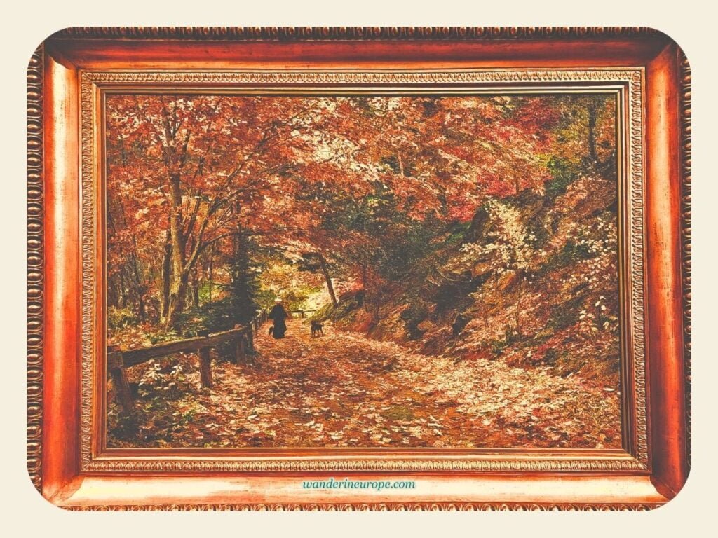 A Guide to Vienna’s Belvedere Palace and to Its Top Artworks 52 The painting that will surely invoke emotions — The Falling Leaves by Olga Wisinger-Florian, an artwork inside Belvedere Palace, Vienna, Austria